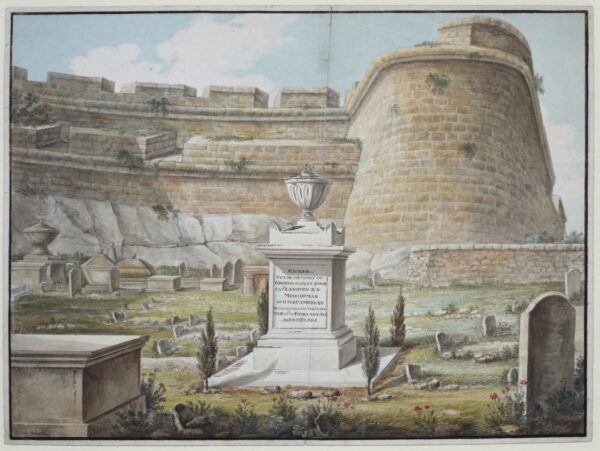 Charles Frederick de Brocktorff –  Memorial to a Fallen Sailor – Rock Gate Cemetary (Malta)