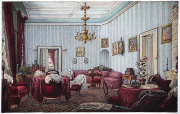 British School (Circa 1850) – Design for a Drawing Room