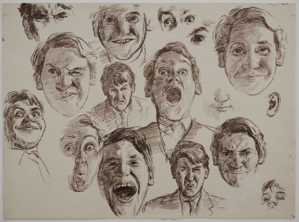 John Sergeant – Studies of Self / Facial Expressions