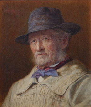 Hubert von Herkomer and Henry M. Terry – Portrait of a Farmer