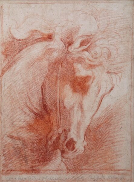 George Richmond – The Head of a Horse (after Raphael)