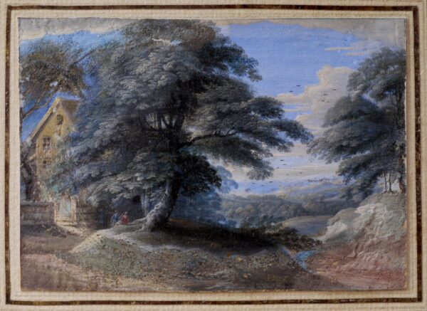 Flemish (17th or early 18th Century) – landscape with figures