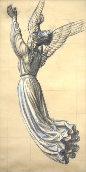 Charles Mahoney – Ascending Angel, study for ‘Campion Hall’, Late 1940s