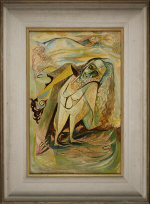 British School – Neo-Romantic (1940’s) – Figure in a Landscape