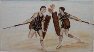 British School (19th early 20th c.) – Native Naga War Dance