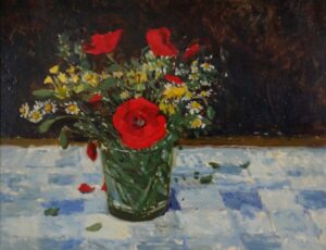Carolyn Sergeant – Poppies in a Glass