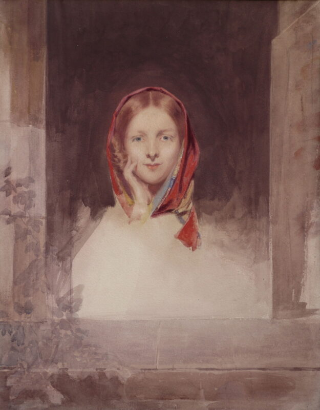 British School (Circa 1860) – Study of a Pensive Young Woman