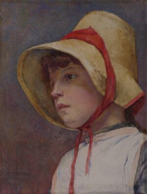 Henry Meynell Rheam – Portrait of a Fishergirl