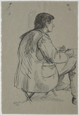 John Sergeant – Study of a Man Sketching