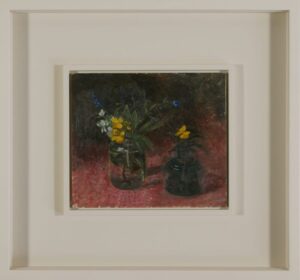 Carolyn Sergeant – Spring Flowers in Two Glass Jars