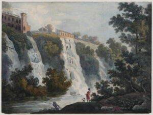 British, Grand Tour Artist (18th early c.19th) – The Waterfalls at Tivoli