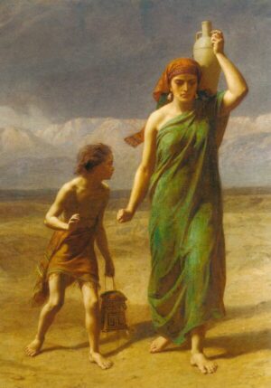 Frederick Goodall – Hagar and Ishmael