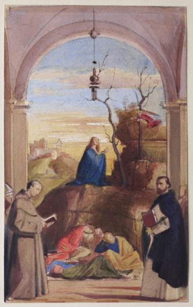 George Richmond – Christ Praying in the Garden, after Marco Basaiti (b.1470-c1530)