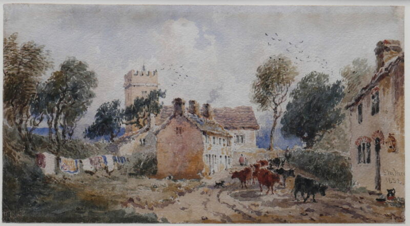 Joseph Murray Ince – View of St Andrew’s Church, Presteigne