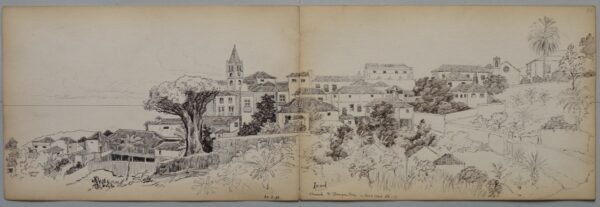 George Derville Rowlandson – The Canary Isles – Sketch Book, dated March 1893