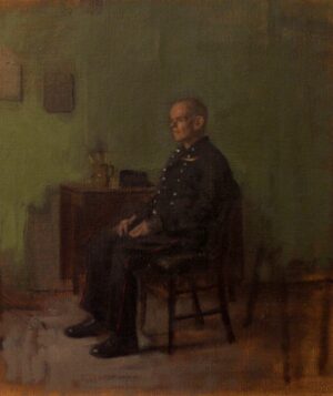 Jehan Daly – Portrait of a Seated Soldier, thought to be Sergeant Garvey