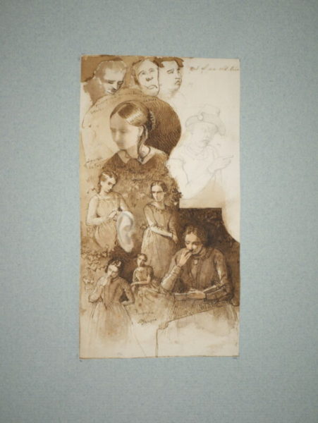 James Smetham – Studies of Sarah Smetham