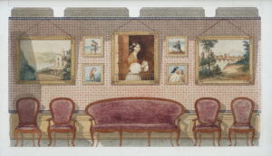 British School (19th Century) – Design for a Room