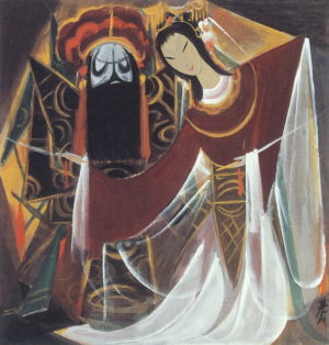 Lin Fengmian – Opera Figures (1960)