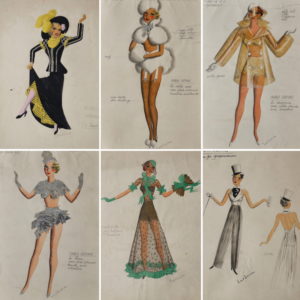 Artur (Arthur) Ernesto Teixeira Barbosa – Six Musical Theatre Costume Designs (1930s)