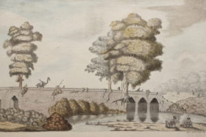 Sir Gore Ouseley – Figures and a Camel Crossing a Bridge