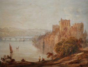 Anthony Vandyke Copley Fielding – Chepstow Castle and Bridge on the Wye