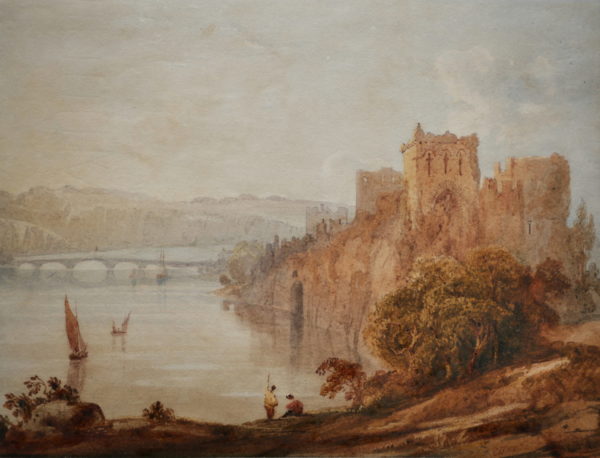 Anthony Vandyke Copley Fielding – Chepstow Castle and Bridge on the Wye