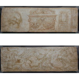 Manner of Giovanni Battista Franco – Various Studies Including a Roman Sarcophagus