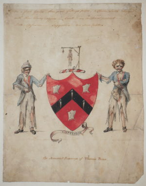 Thomas Ovenden (c.1777-1839) / Circle of – The Armorial Bearings of Thomas Paine