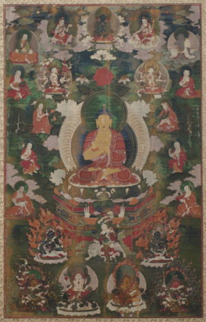 A Fine Tibetan and Chinese Thangka Painting (18th Century or Earlier)