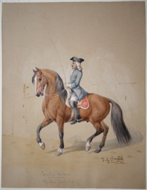 Johann Erdmann Gottlieb Prestel the Younger – Dressage “Shoulder Inside”