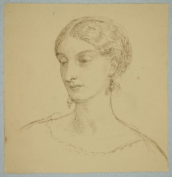 James Smetham – Study for the painting ‘Pandora’ c.1865