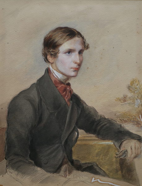 George Richmond – Study for the Portrait of Mr. Hardinge Gifford Follett (1838-1861) ca.1856.
