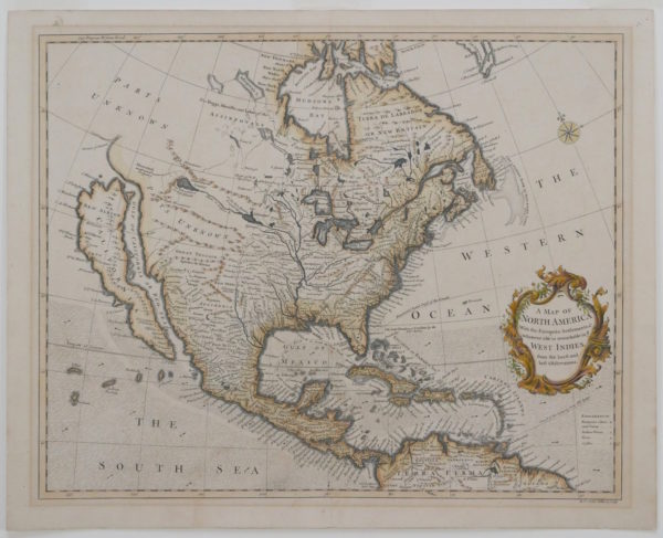 Richard William Seale – Map of North America with the European Settlements & whatever else is remarkable in ye West Indies from the latest and best Observations