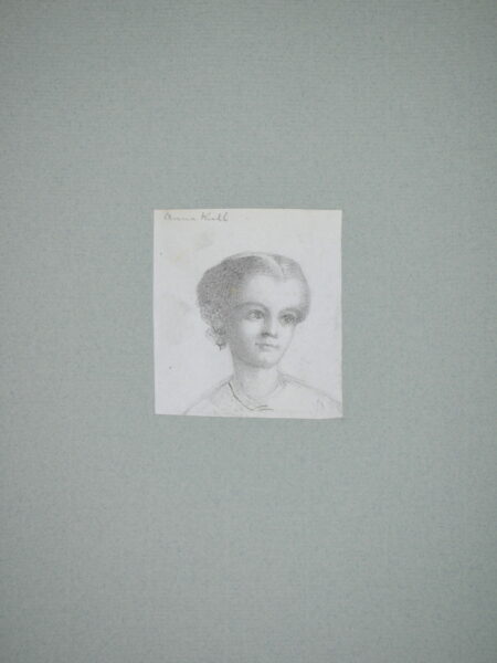 James Smetham – Portrait of Anna Kull