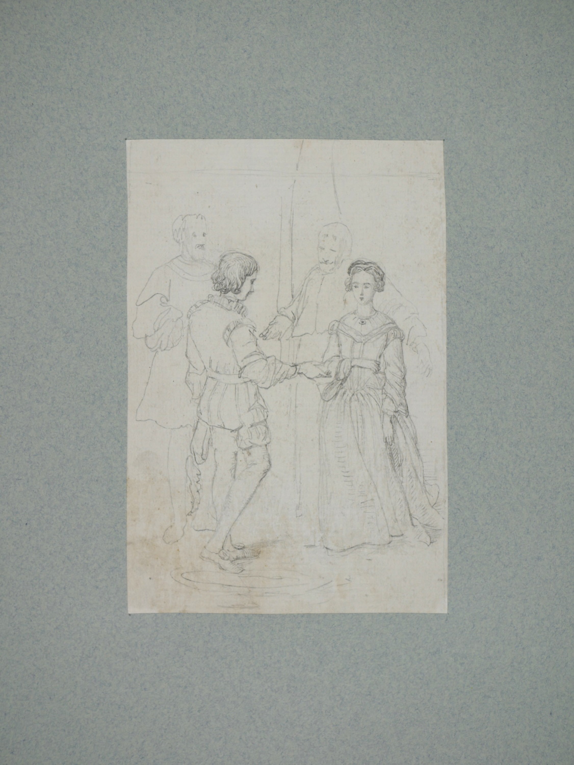 James Smetham – Figures in Historic Costume