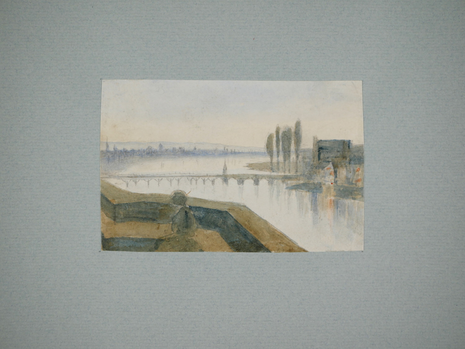 James Smetham – River Scene (Thames?)