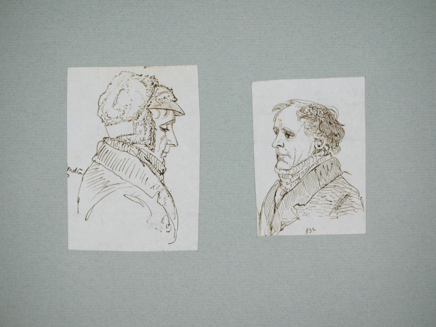 James Smetham – Two Portraits Men Facing