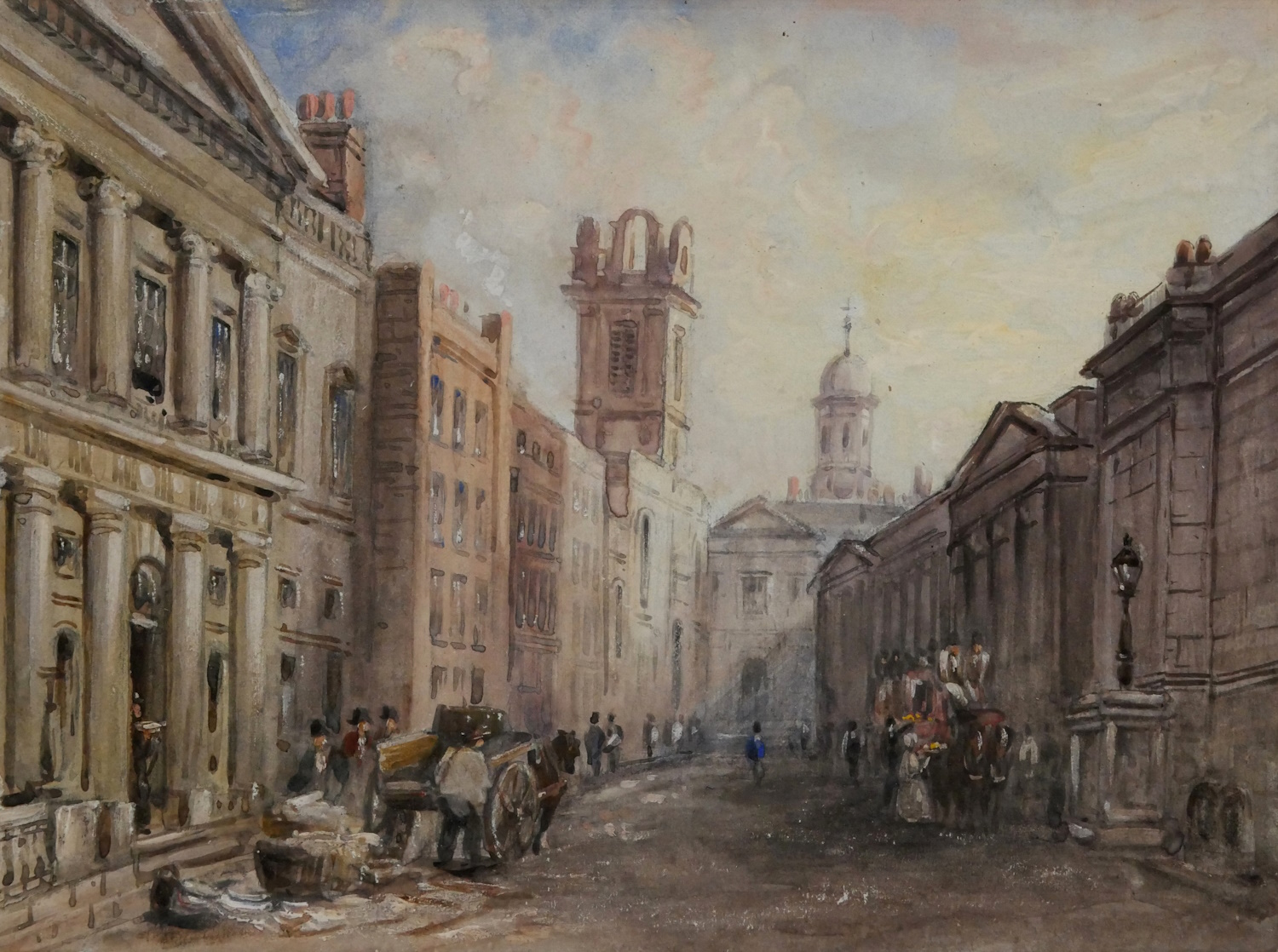 P. De-Wint (After) – Auction Mart, St Bartholomew’s Lane, London, and Bank