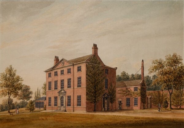 West House was a country villa situated almost in the centre of Chesterfield.