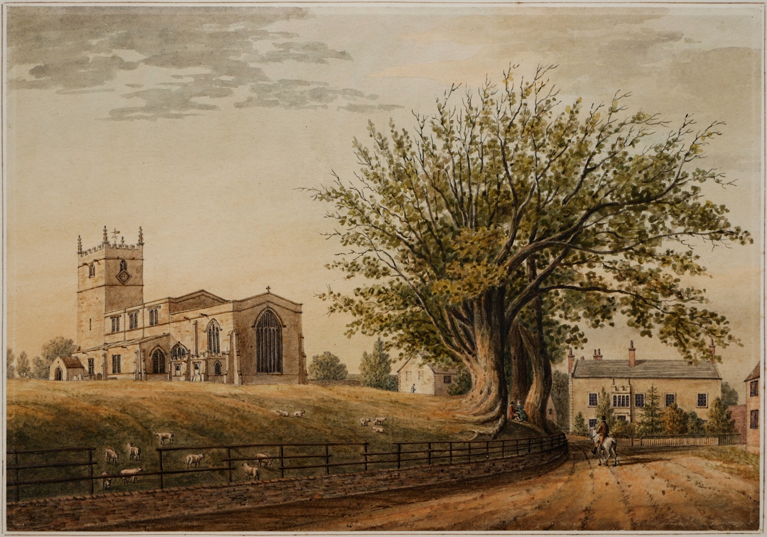 George Pickering – Warsop Church, Nottinghamshire, c.1812