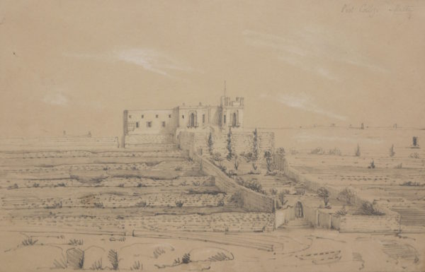 European School, circa 1850 – View of The Protestant College, Malta