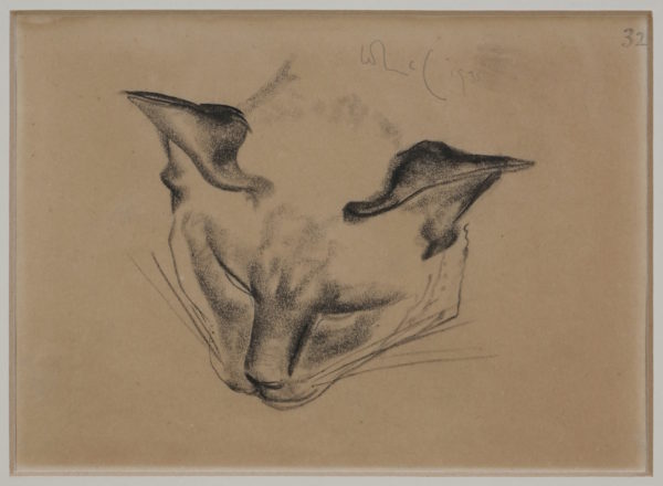 William McCance – Head of a Siamese Cat, 1935