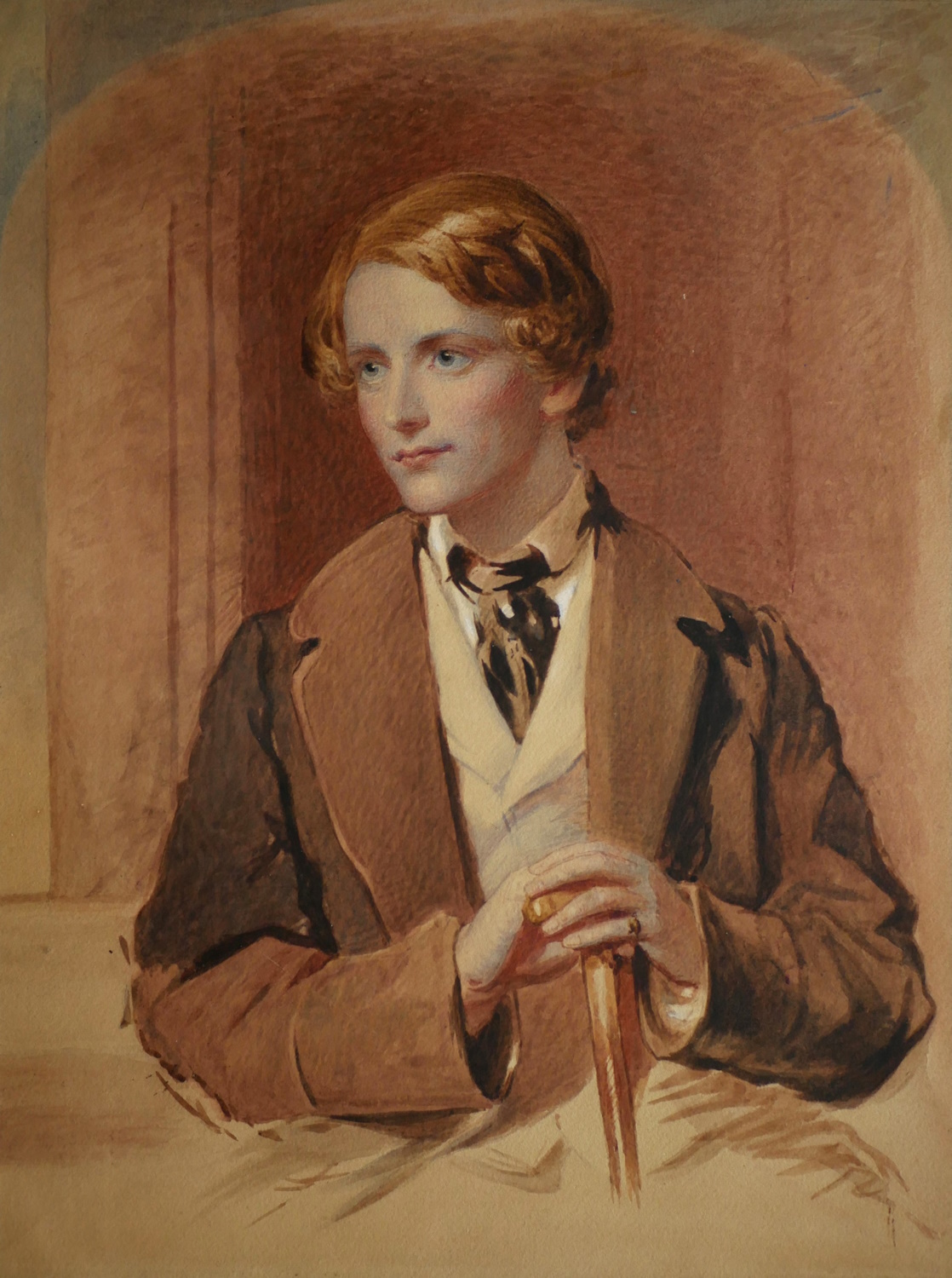 Portrait of Sir William Blake Richmond RA, aged about 15 – by George Richmond RA