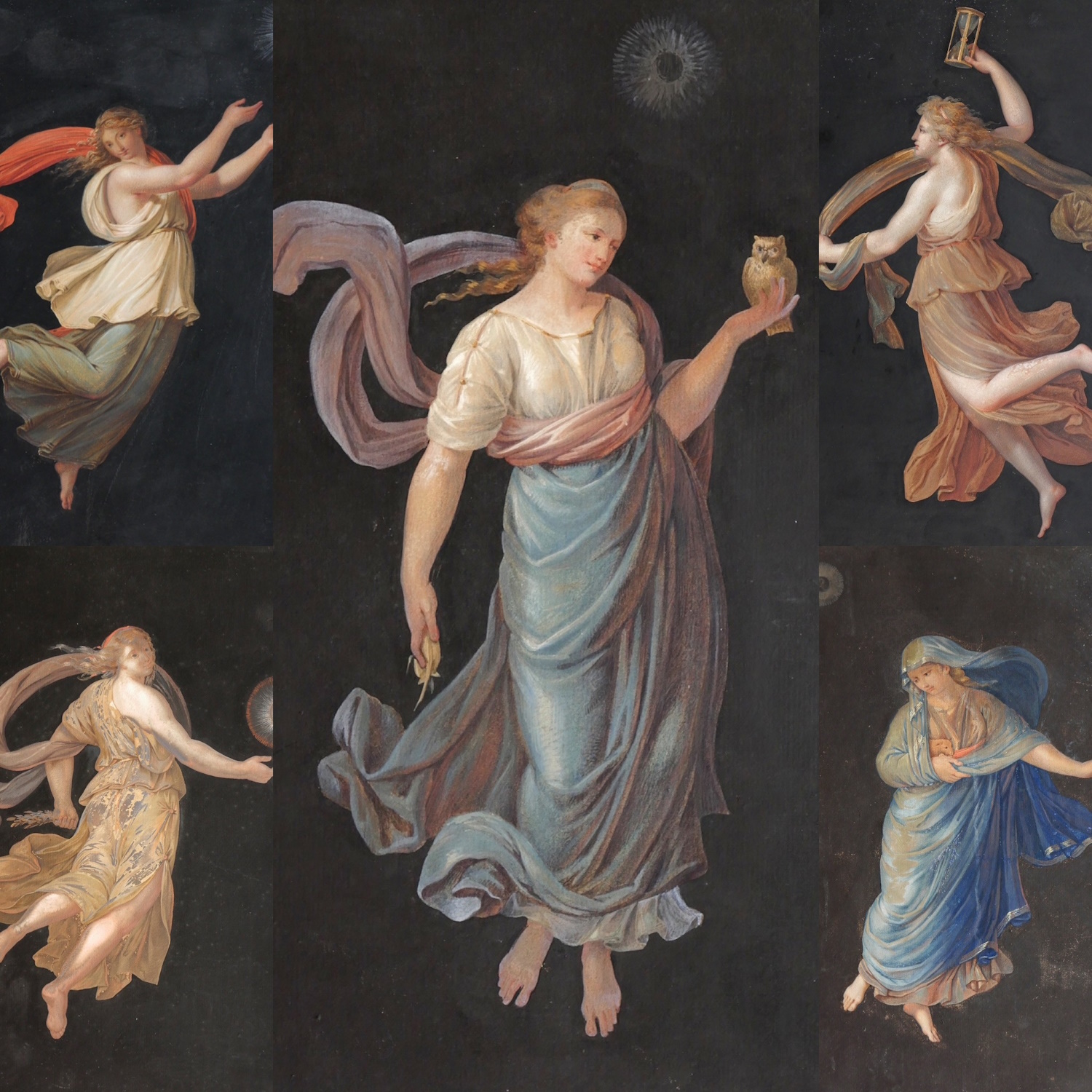 Attributed to Michelangelo Maestri (died c.1812) – ‘The Hours of Day and Night’