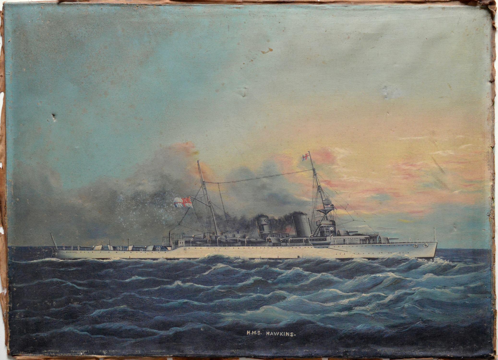 Chinese School (c.1920) – H.M.S. Hawkins