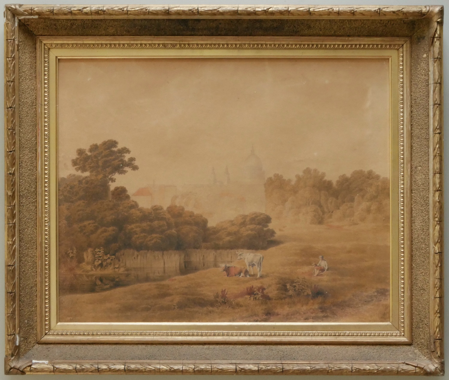 David Thomson – View of St. Paul’s Cathedral from Lambeth Marsh 1807