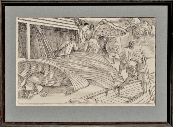 Stanley Spencer – The Month of June, Boating