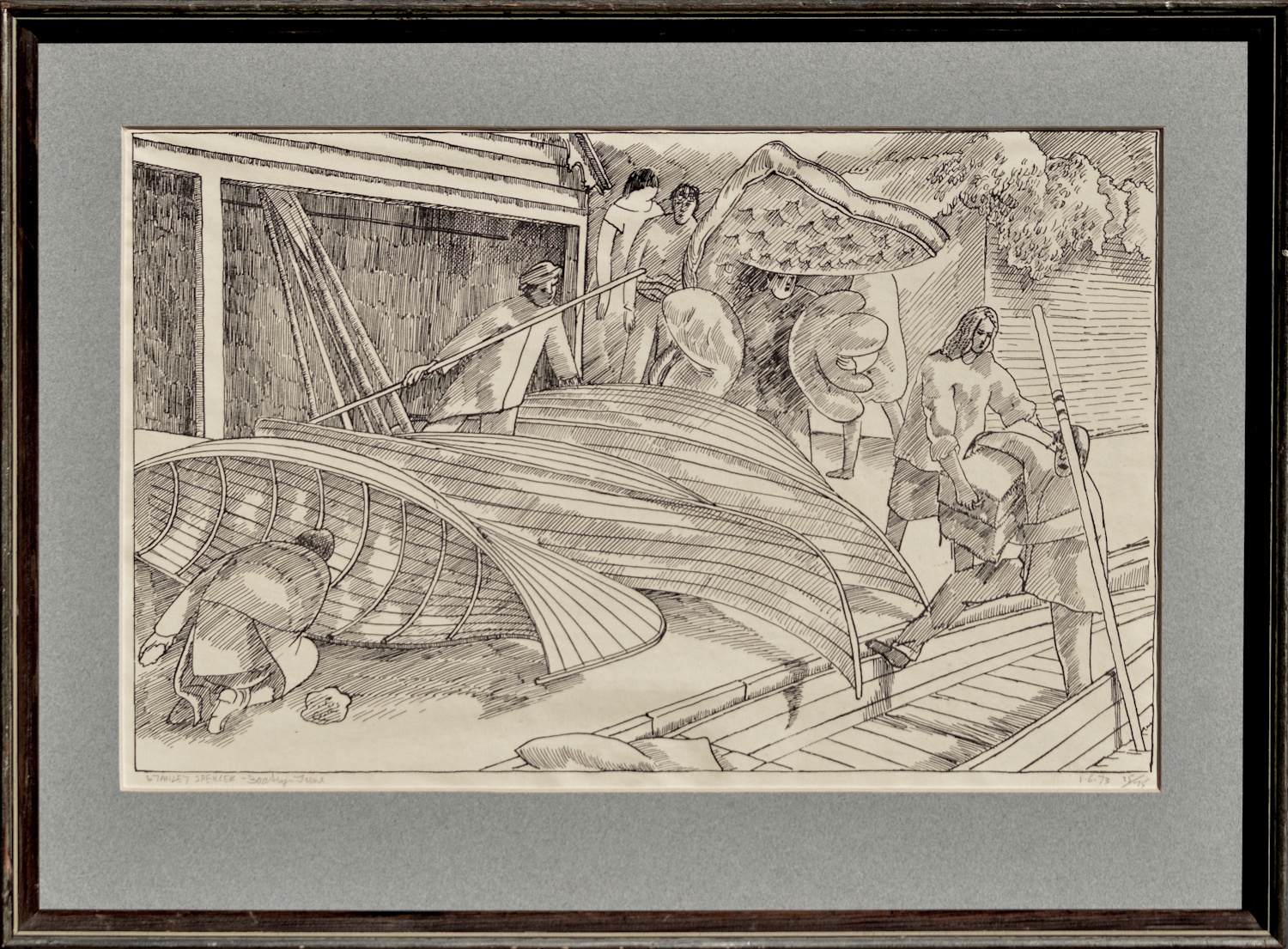 Stanley Spencer – The Month of June, Boating
