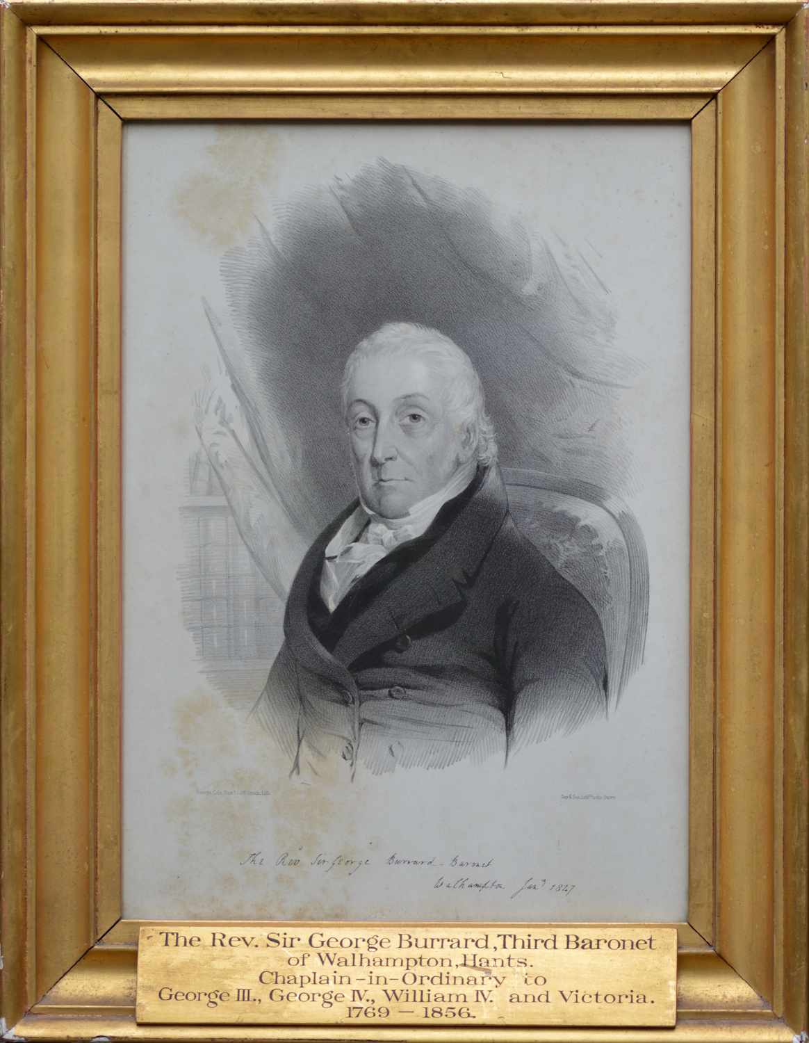 Portrait of Sir Charles Burrard, BT – Royal Chaplain – by James Henry Lynch, after George Cole